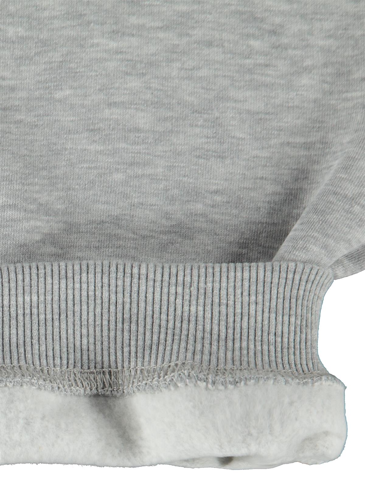 Civil Girls Kız Çocuk Düz Sweatshirt | 3 İp Uzun Kol Bisiklet Yaka | Okul Kreş ve Günlük Kullanım - Gri