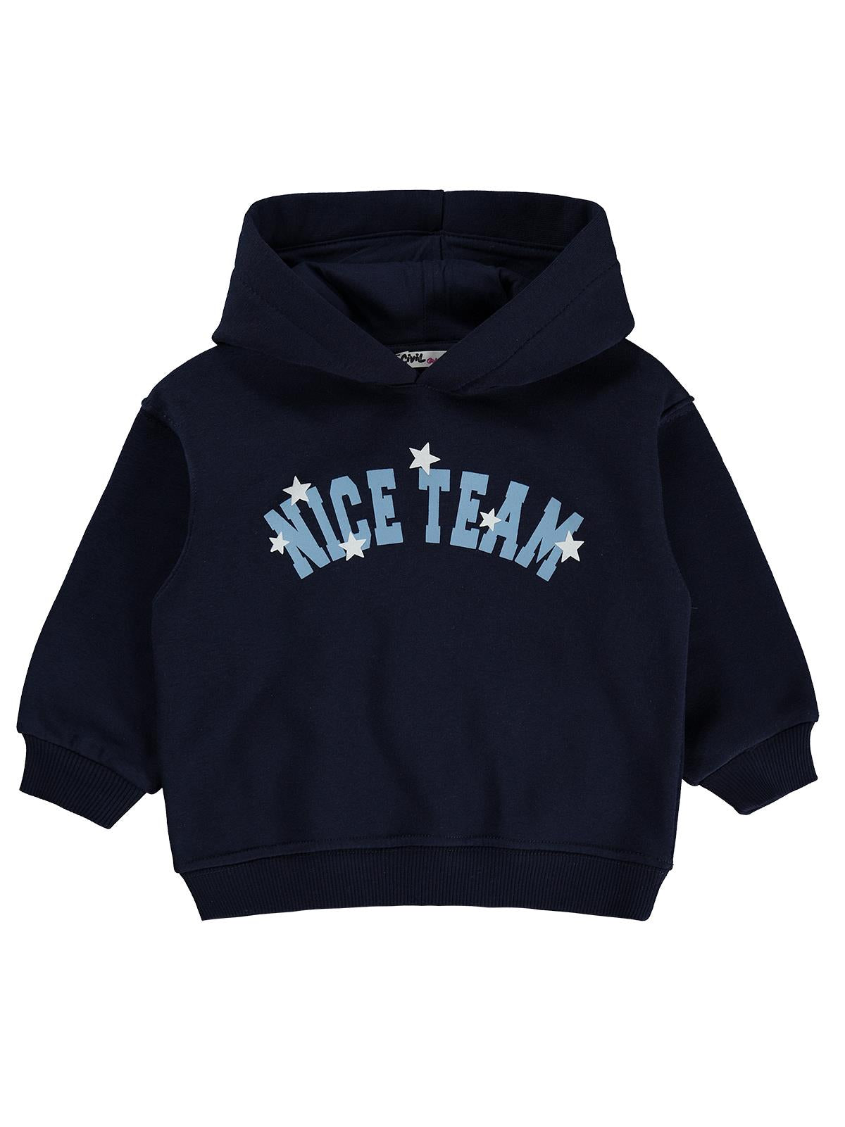 Civil Girls Nice Team Baskılı 2-5 Yaş Sweatshirt - Lacivert