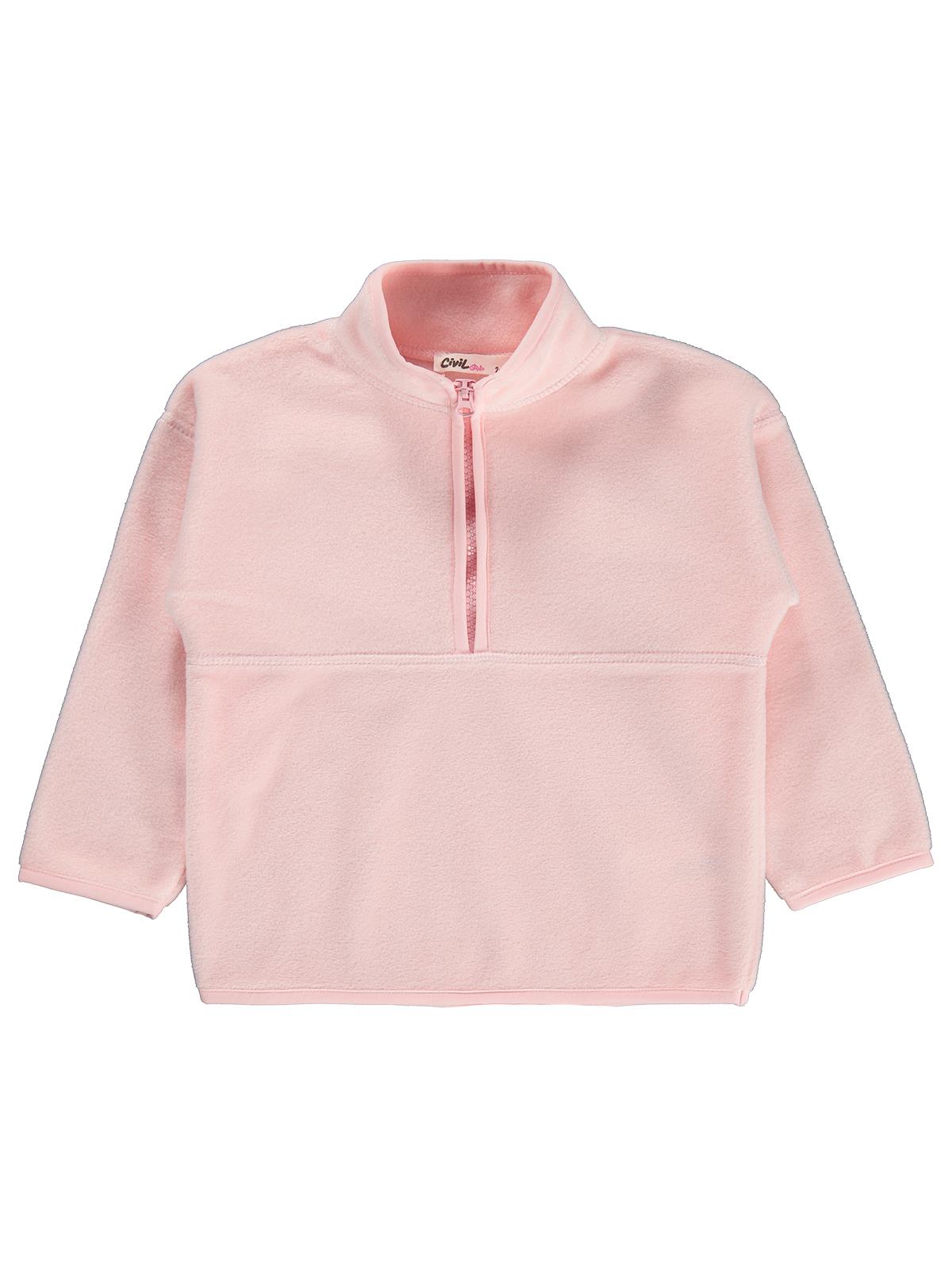 Civil Girls Polar 2-5 Yaş Sweatshirt - Pudra