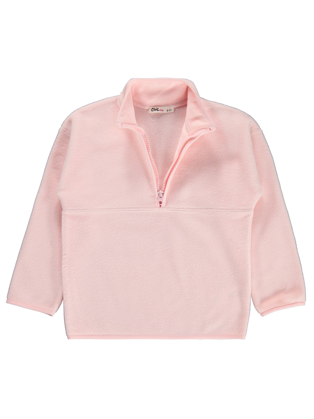 Civil Girls Polar 6-9 Yaş Sweatshirt - Pudra