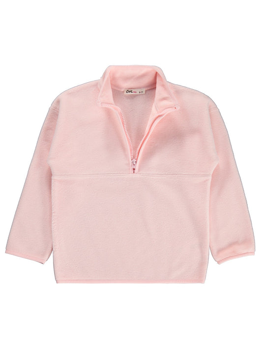 Civil Girls Polar 6-9 Yaş Sweatshirt - Pudra