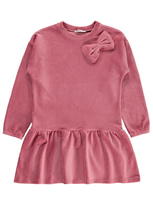 Civil Girls Fiyonk Detaylı 6-9 Yaş Elbise - Pembe