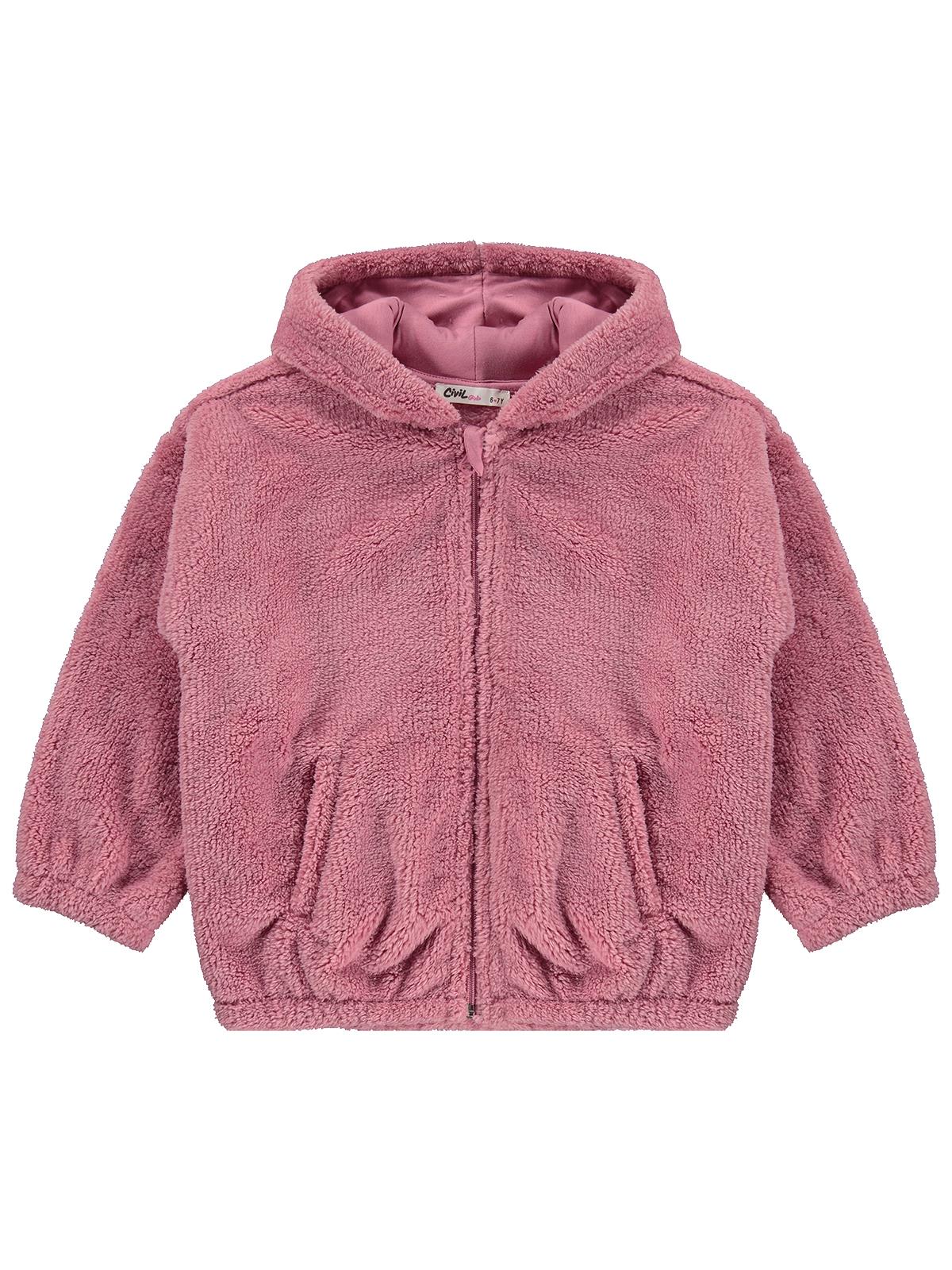 Civil Girls Welsoft 6-9 Yaş Hırka - Pembe