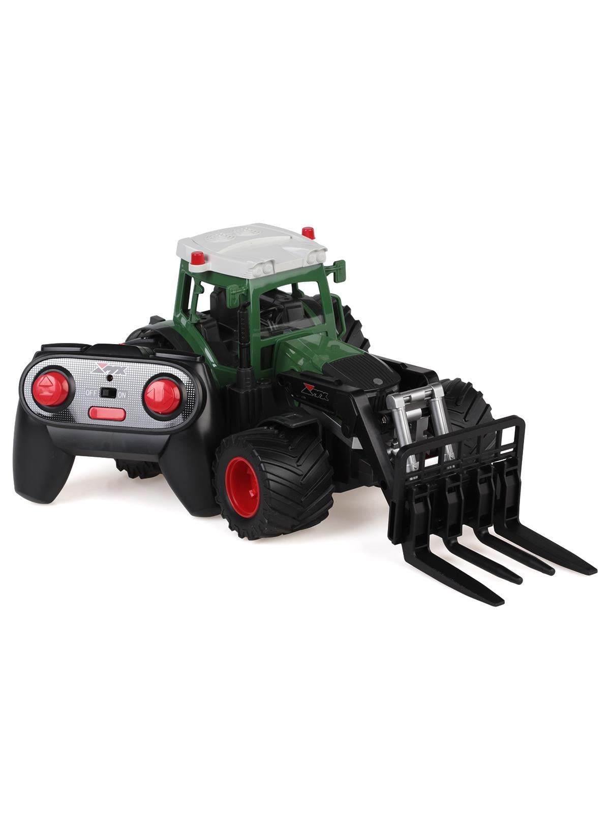 Seher Oyuncak Altı Yollu Çiftçi Araç Işıklı Geniş Tekerlekli - Haki