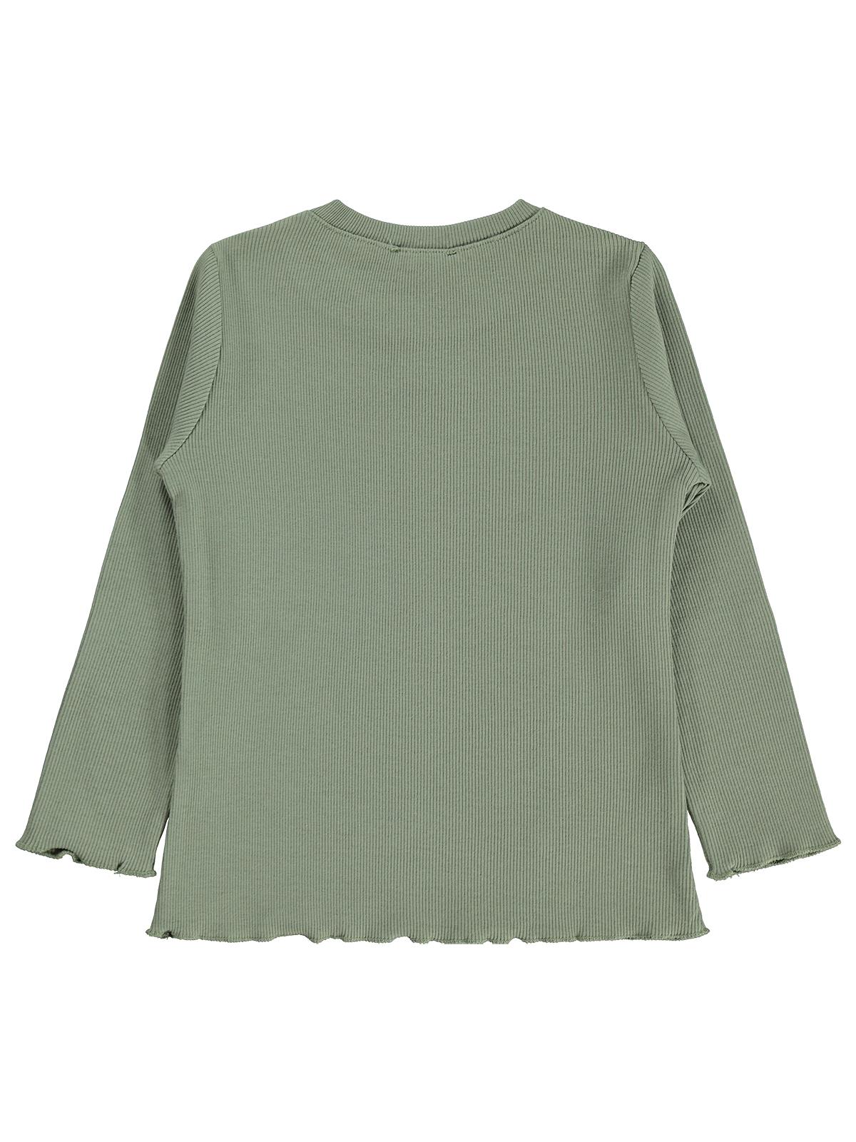 Civil Girls Çiçek Baskılı 6-9 Yaş Sweatshirt - Haki