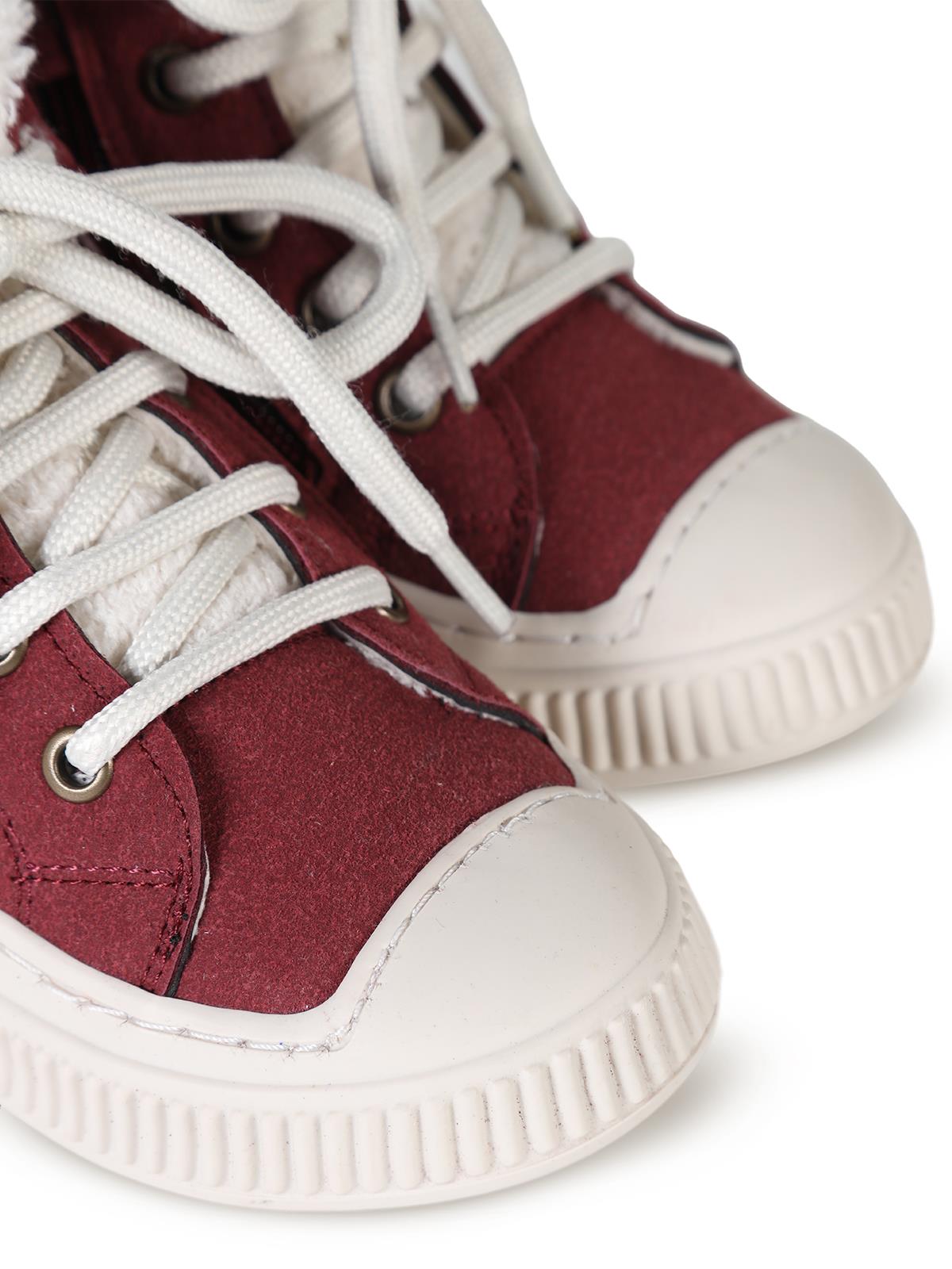 Civil Boots Kürklü Fermuarlı 32- Bot ve Çizme - Bordo