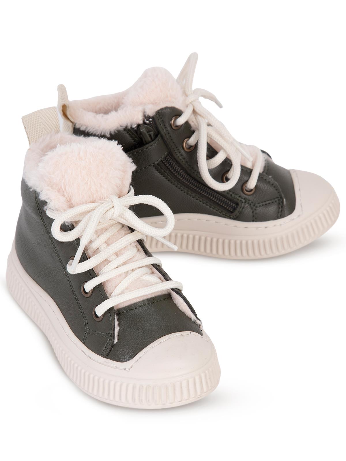 Civil Boots Kürklü Fermuarlı 27- Bot ve Çizme - Haki