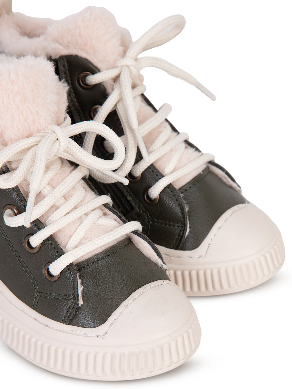 Civil Boots Kürklü Fermuarlı 32- Bot ve Çizme - Haki