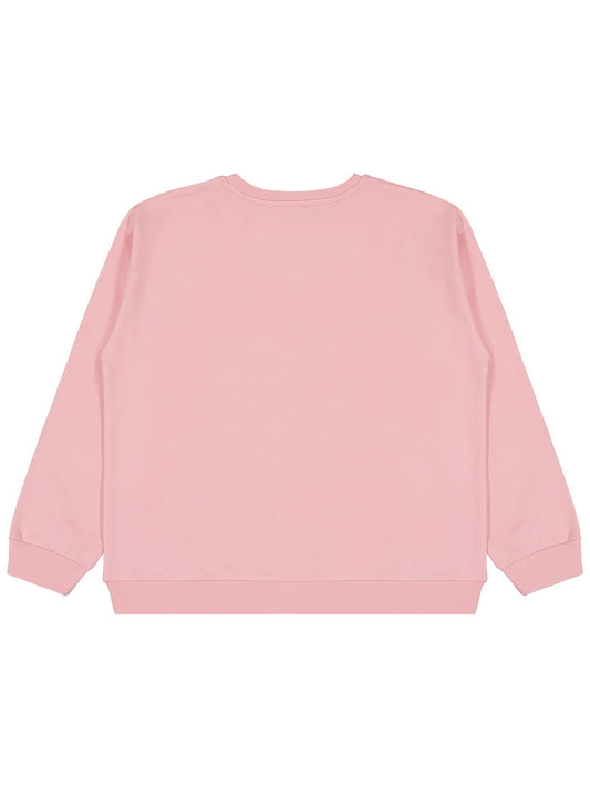 Civil Girls Yıldız Baskılı 10-13 Yaş Sweatshirt - Pembe