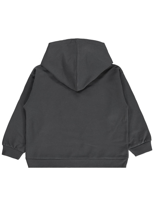 Civil Girls Kalp Baskılı 6-9 Yaş Sweatshirt - Gri