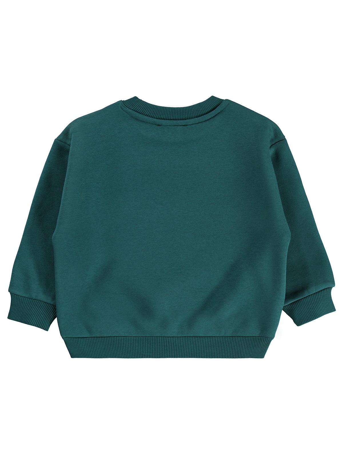 Civil Boys BASEBALL BASKILI 2-5 Yaş Sweatshirt - Yeşil