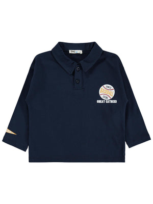 Civil Boys Baseball Baskılı 2-5 Yaş Sweatshirt - Lacivert