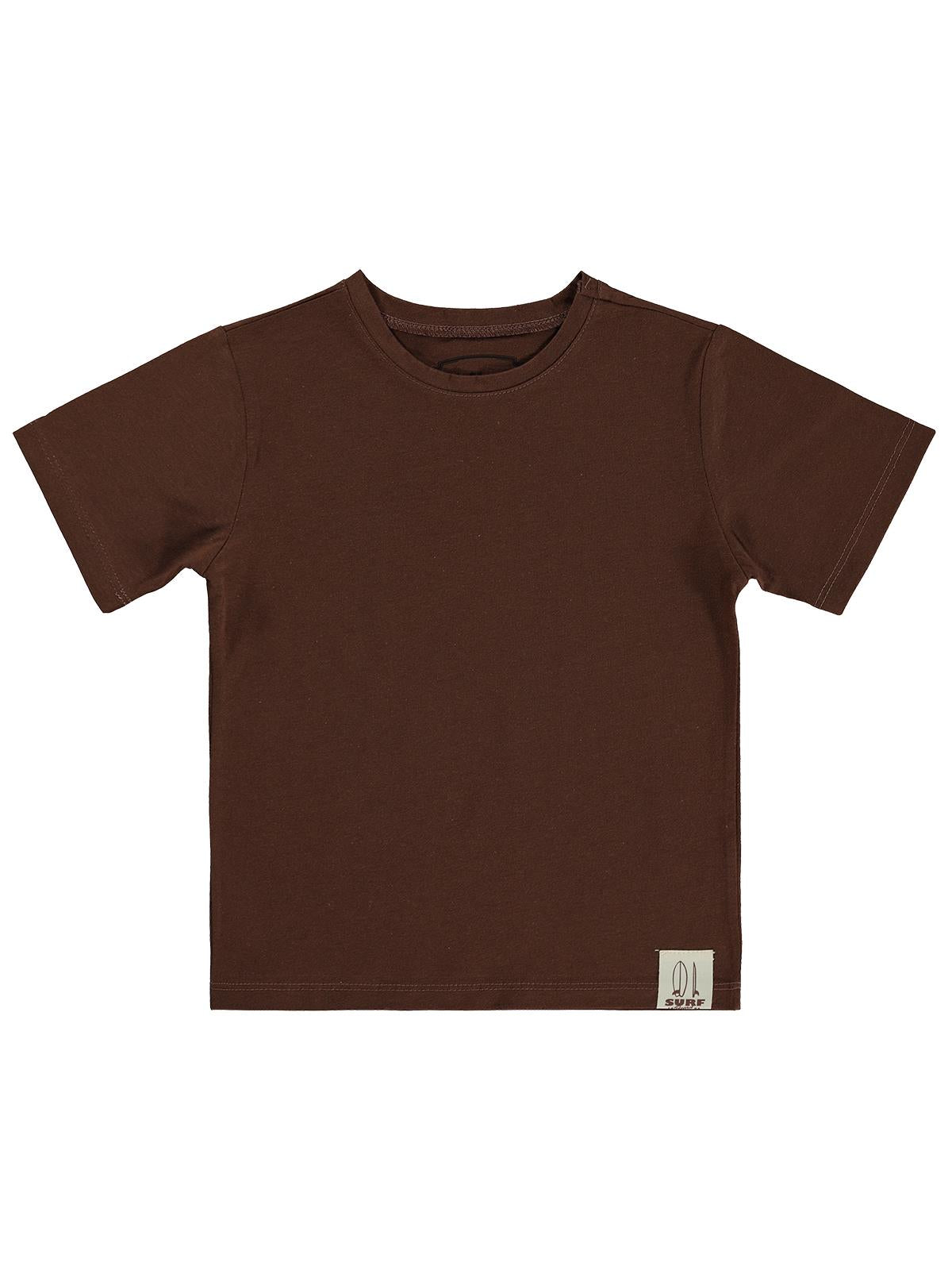 Civil Boys Basic Surf Etiketli 2-5 Yaş Tişört  - Kahve