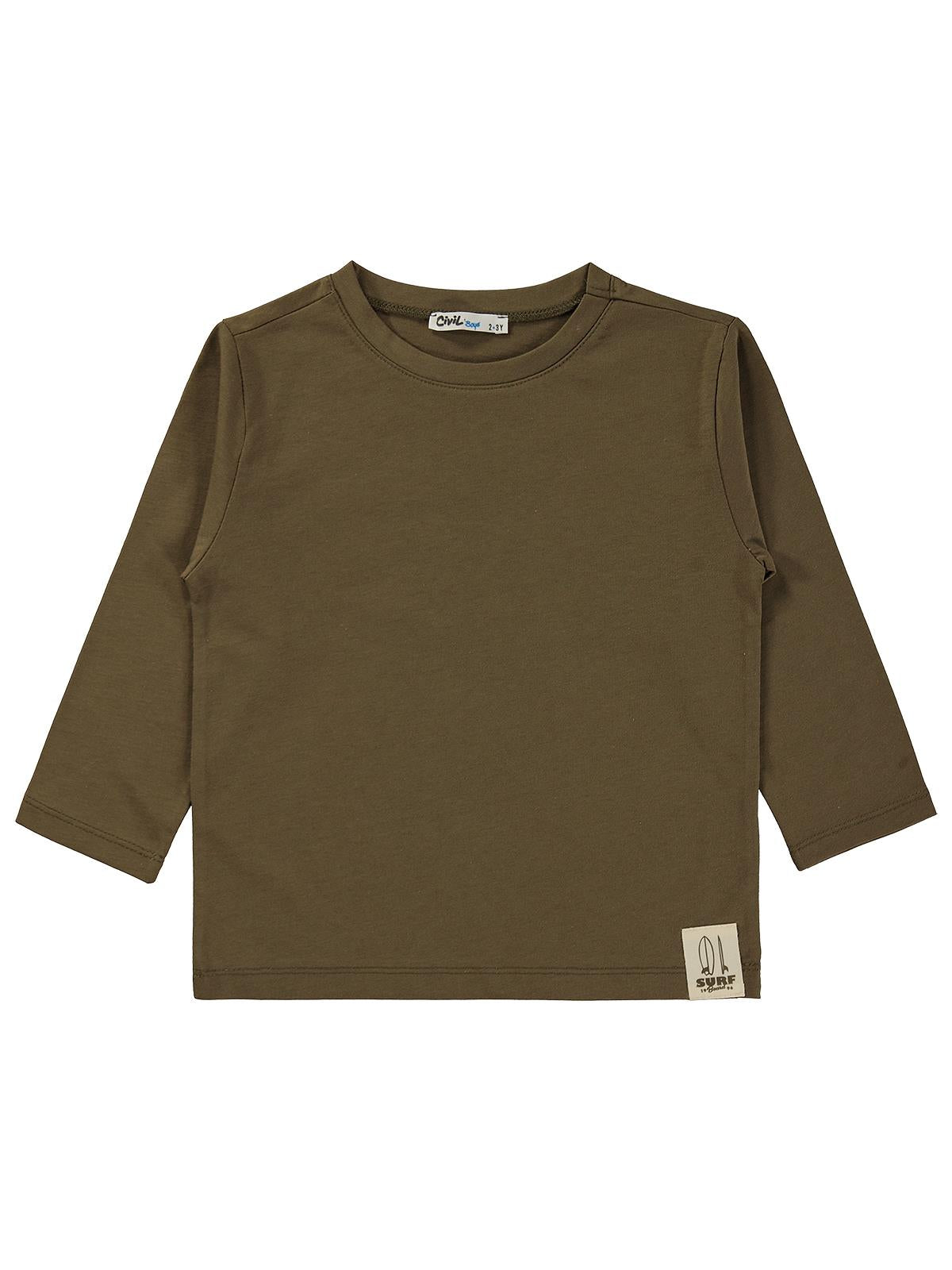 Civil Boys Basic Uzun Kol 2-5 Yaş Sweatshirt  - Yeşil