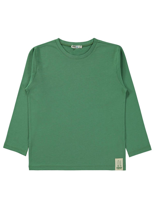 Civil Boys Erkek Çocuk Basic Uzun Kol Sweatshirt Km | Süprem Uzun Kol | Okul Kreş ve Günlük Kullanım - Yeşil