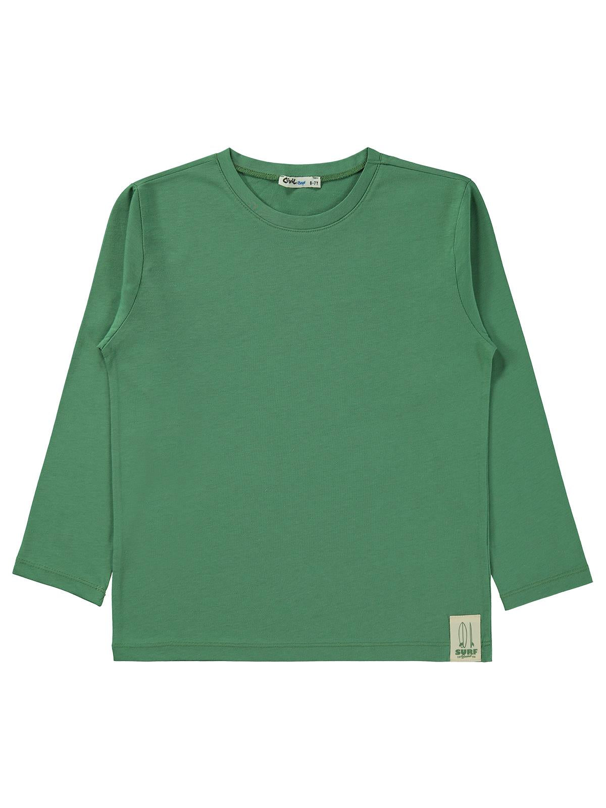 Civil Boys Basic Uzun Kol 6-9 Yaş Sweatshirt Km - Haki