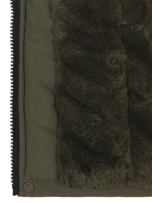 Civil Boys 4 Cepli Kürklü 10-13 Yaş Parka - Haki
