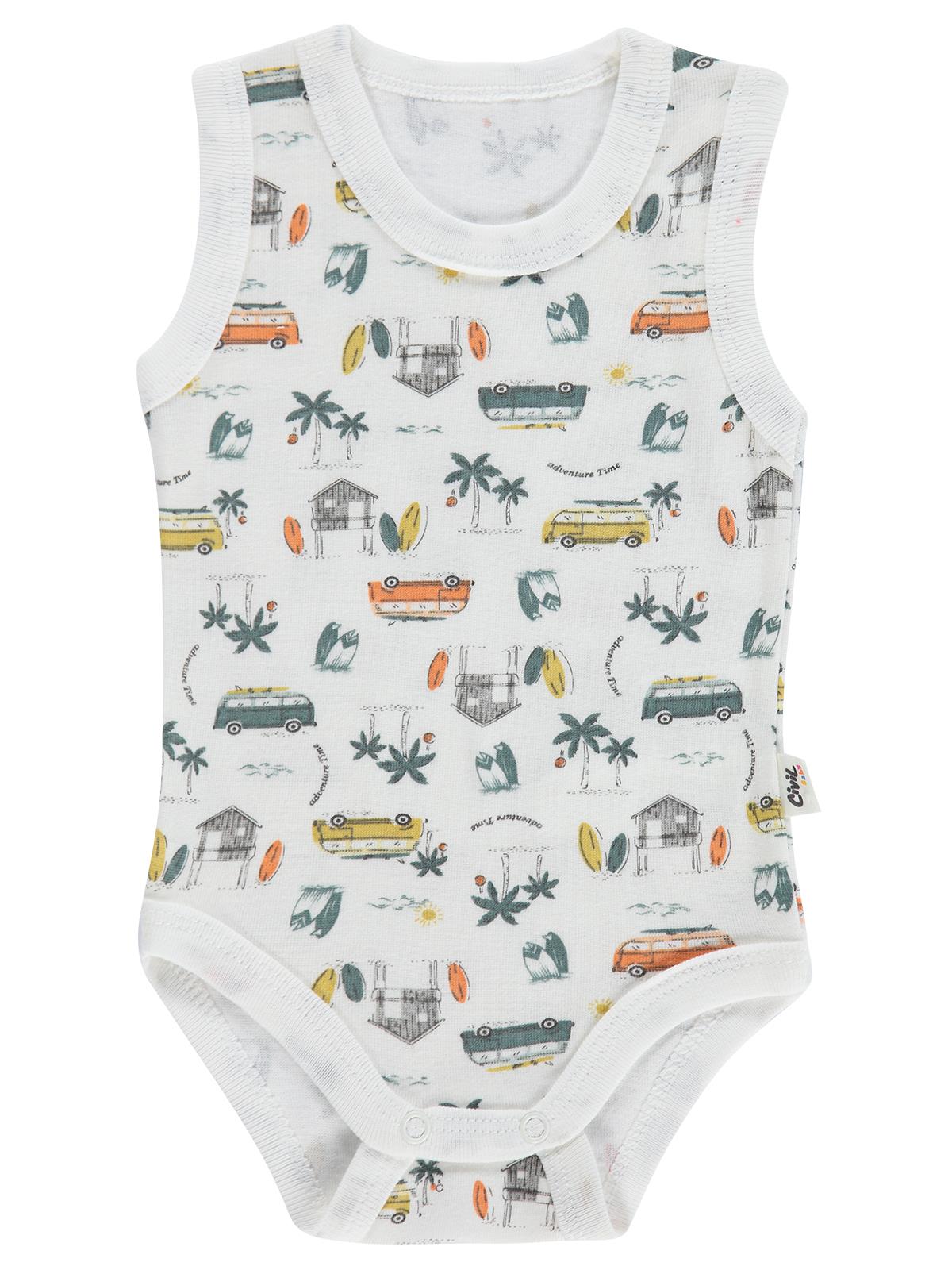 Civil Baby Safari Empirme 0-24 Ay Çıtçıtlı Badi - Ekru