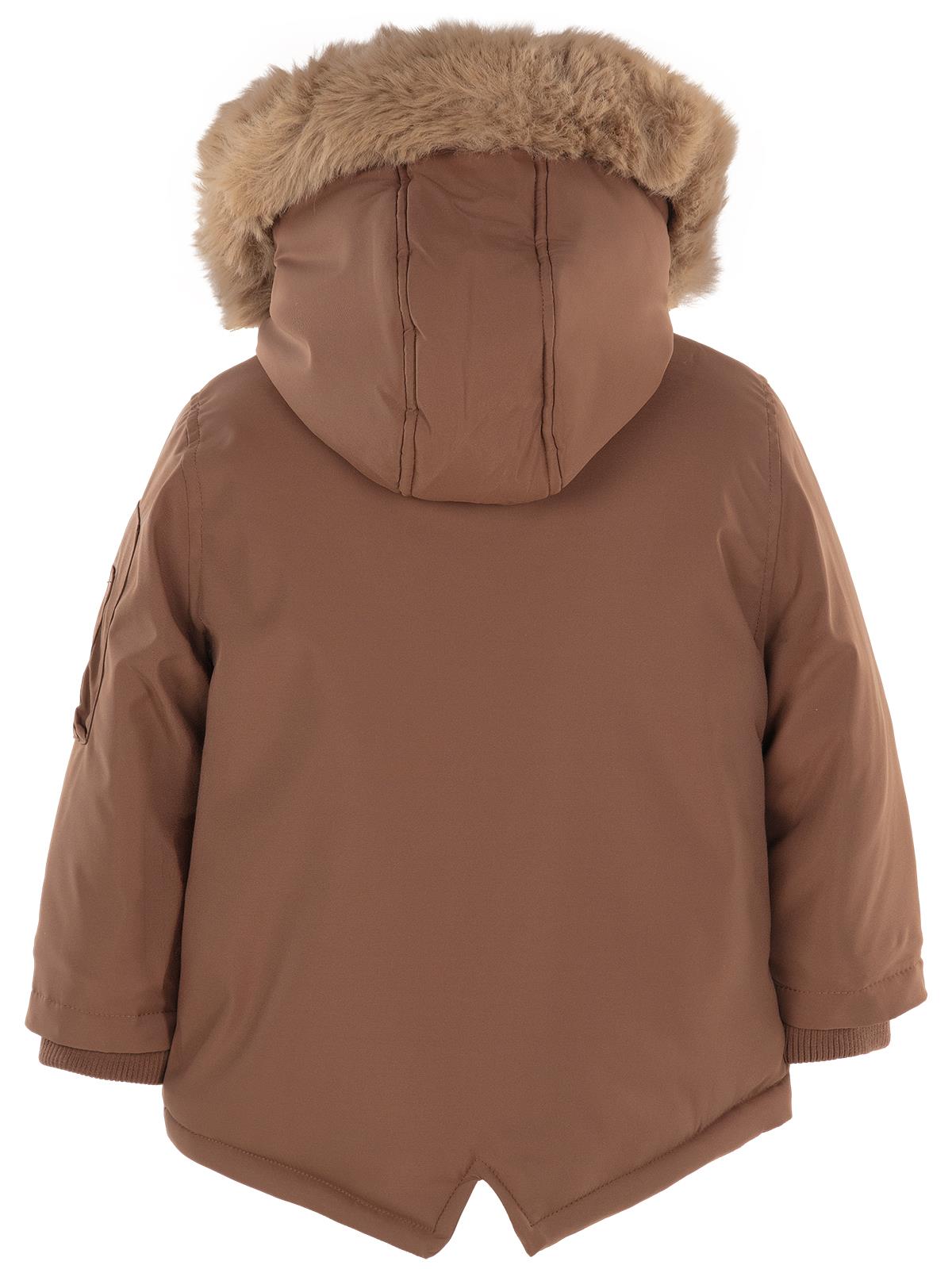 Civil Boys Kapüşonu Kürklü 2-5 Yaş Parka - Kahve