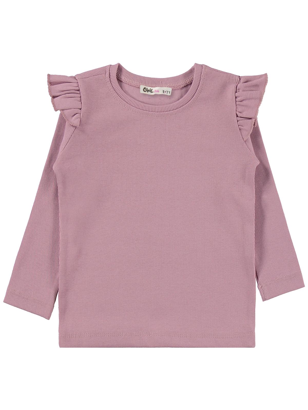 Civil Girls Fıfır Kollu 6-9 Yaş Takım - Pembe