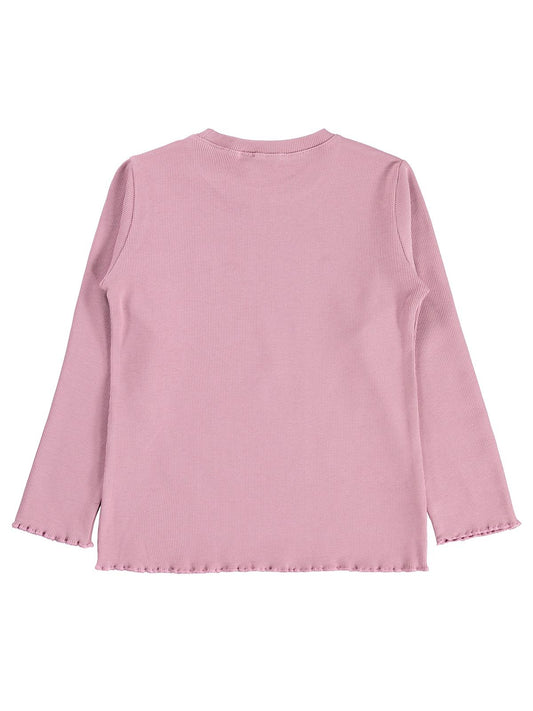 Civil Kız Çocuk Sweatshirt | Kaşkorse Uzun Kol Bisiklet Yaka | Okul Kreş ve Günlük Kullanım - Pembe