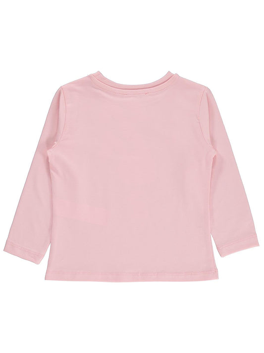 Civil Girls Tavşan Baskılı 2-5 Yaş Sweatshirt - Pudra