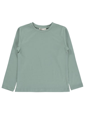 Civil Kız Çocuk Basic Sweatshirt | Likralı Süprem Uzun Kol | Okul Kreş ve Günlük Kullanım - Yeşil