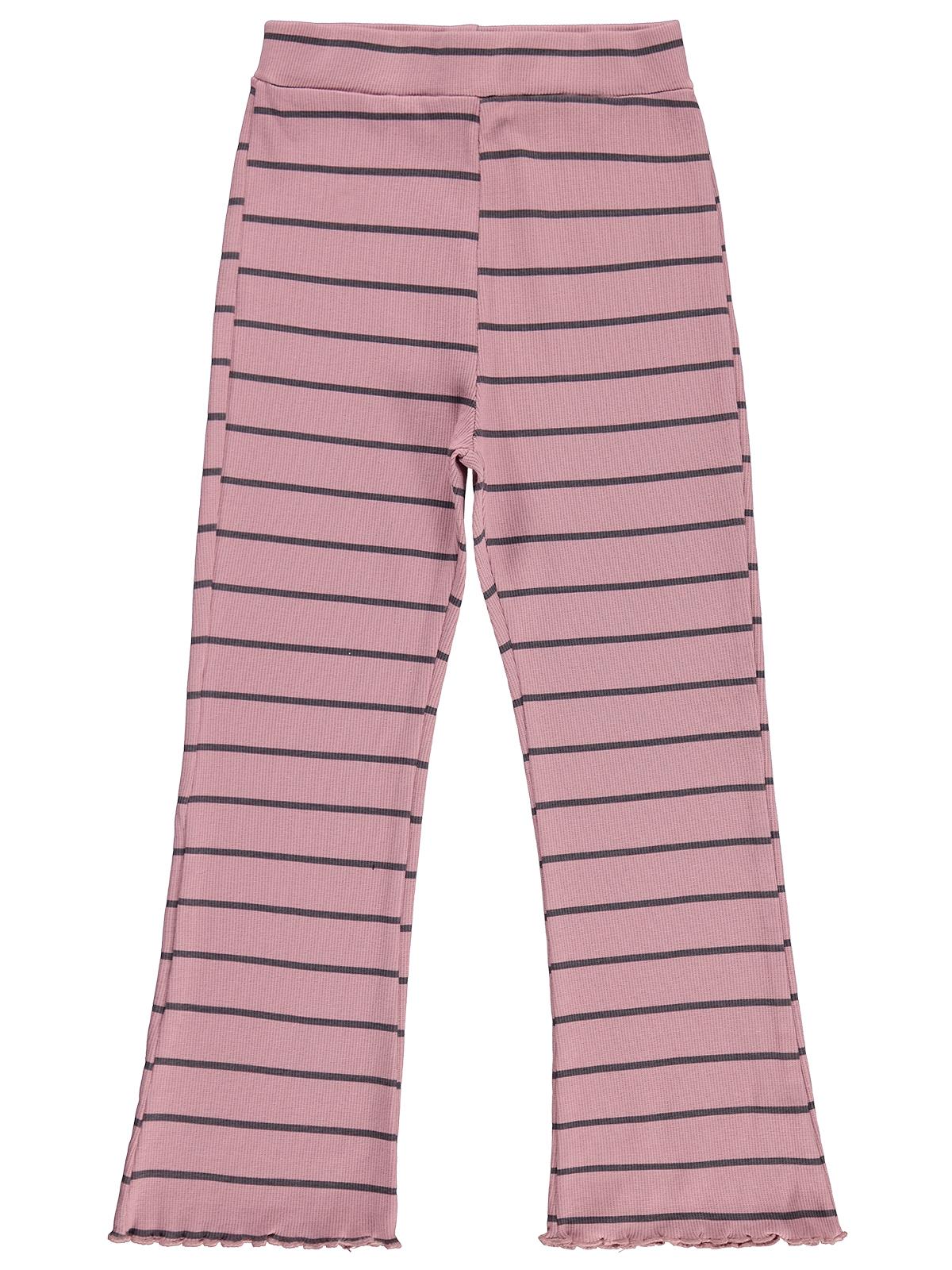 Civil Girls Çizgili 6-9 Yaş Tayt - Pembe