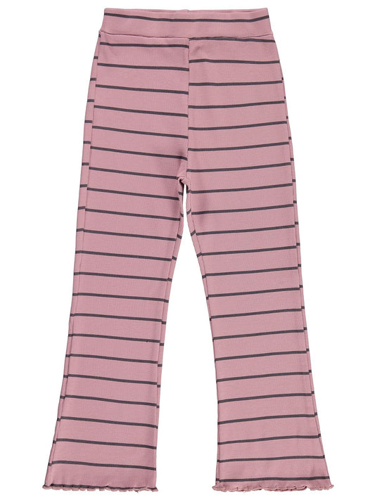 Civil Girls Çizgili 6-9 Yaş Tayt - Pembe
