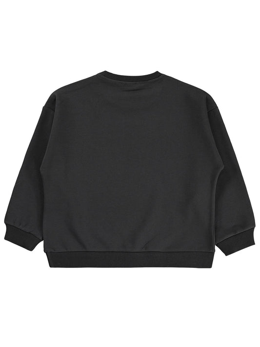 Civil Girls Love Baskılı 6-9 Yaş Sweatshirt - Gri