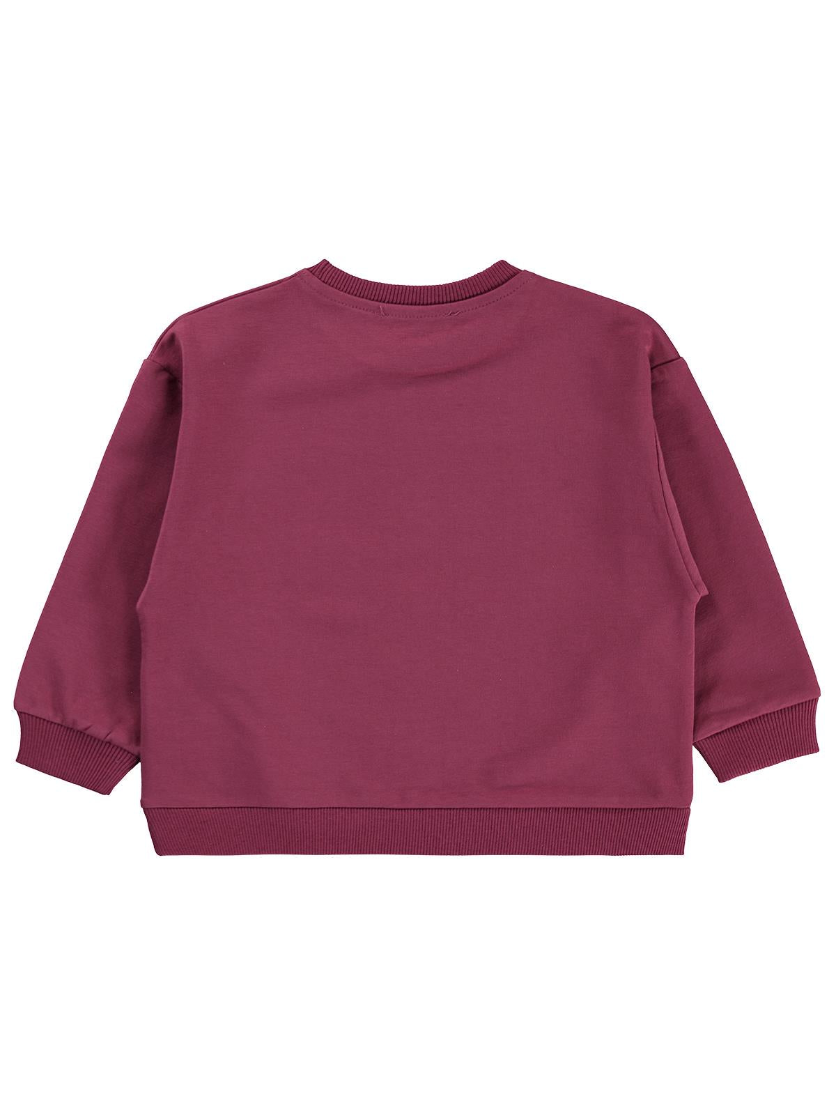 Civil Kız Çocuk Unicorn Baskılı Sweatshirt | 2 İp Uzun Kol | Okul Kreş ve Günlük Kullanım - Lila