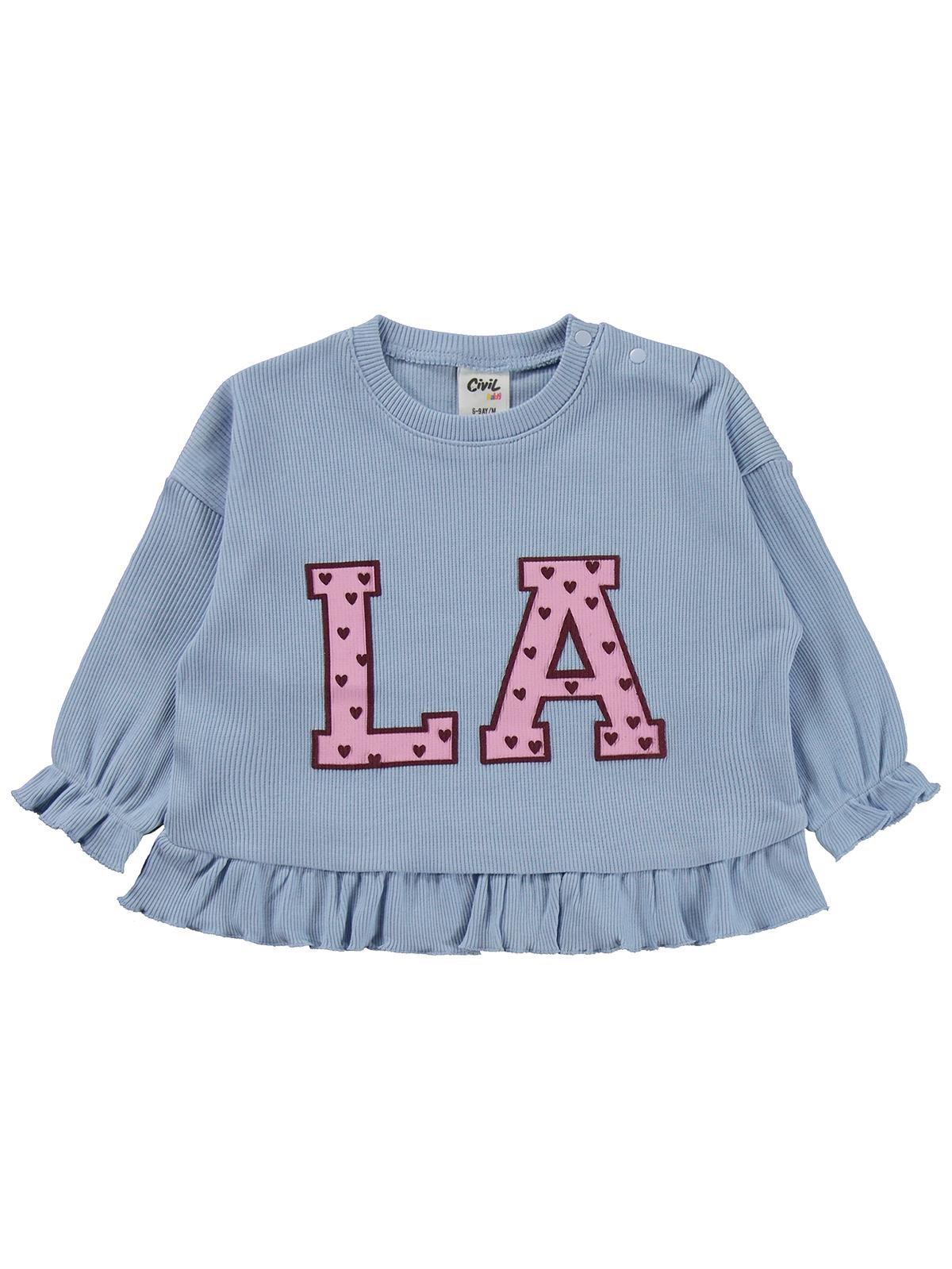 Civil Baby LA Aplikeli 6-18 Ay Takım - Mavi