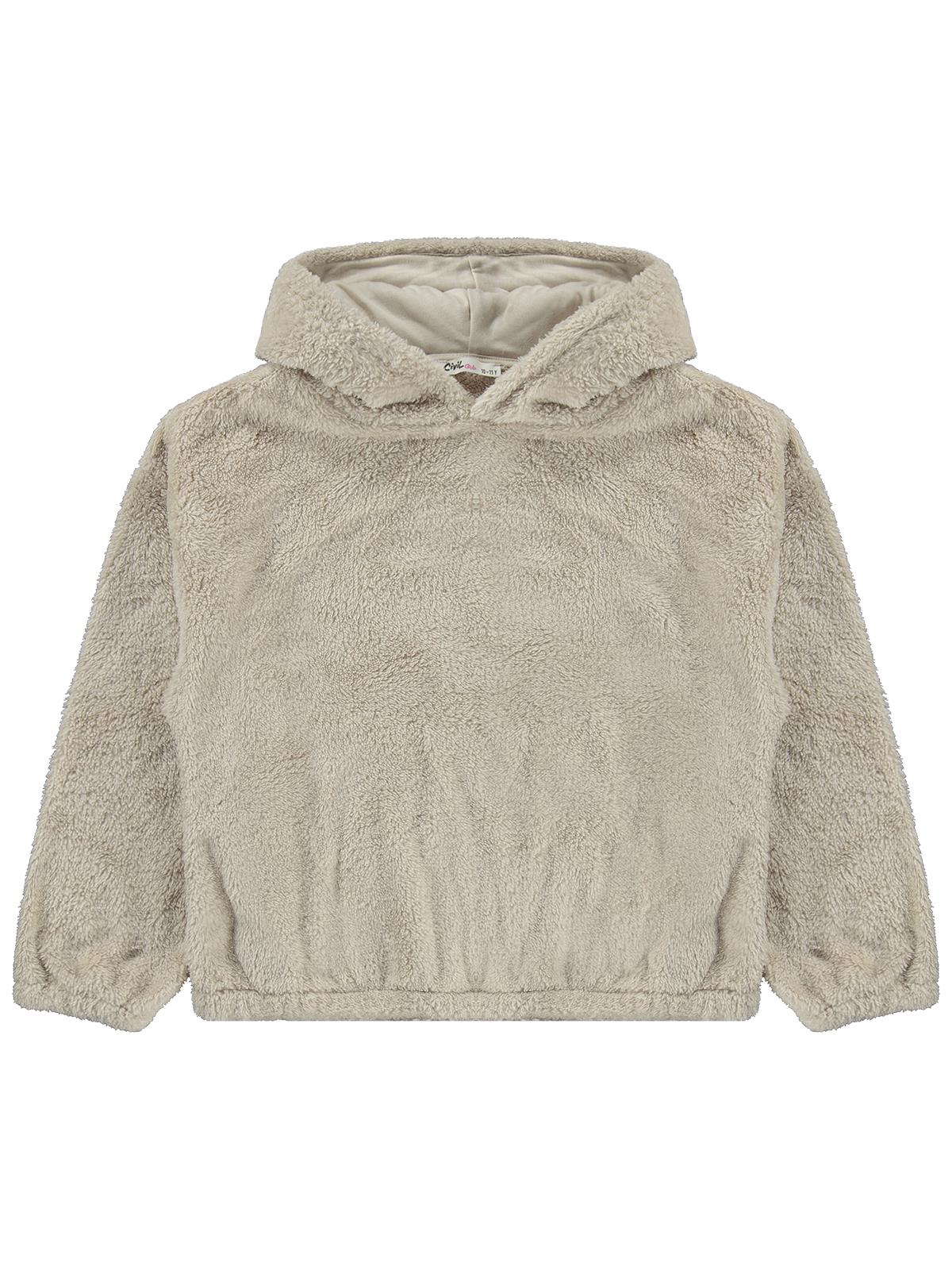 Civil Girls Kapişonlu 10-13 Yaş Sweatshirt - Bej