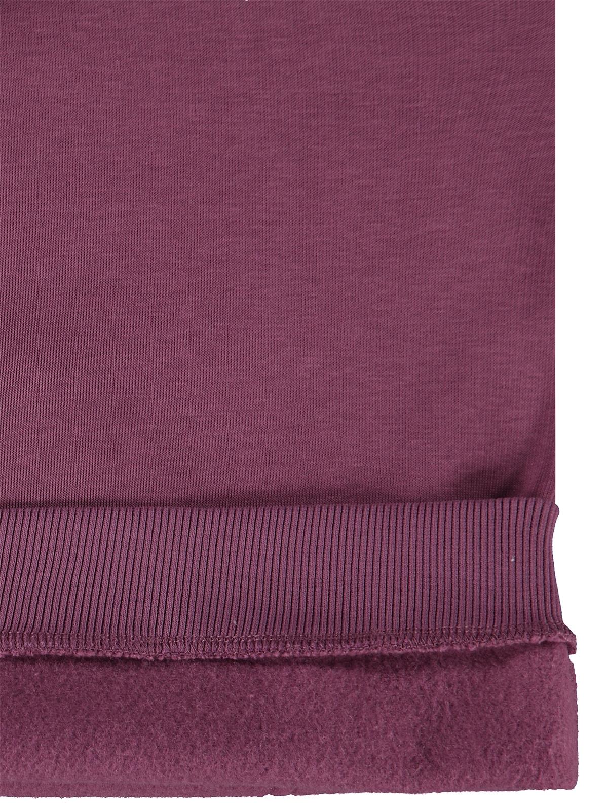 Civil Kız Çocuk Kanguru Cepli Fırfırlı Sweatshirt | 3 İp Uzun Kol | Okul Kreş ve Günlük Kullanım - Lila