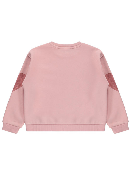 Civil Girls Happiness Baskılı 2-5 Yaş Sweatshirt - Pembe