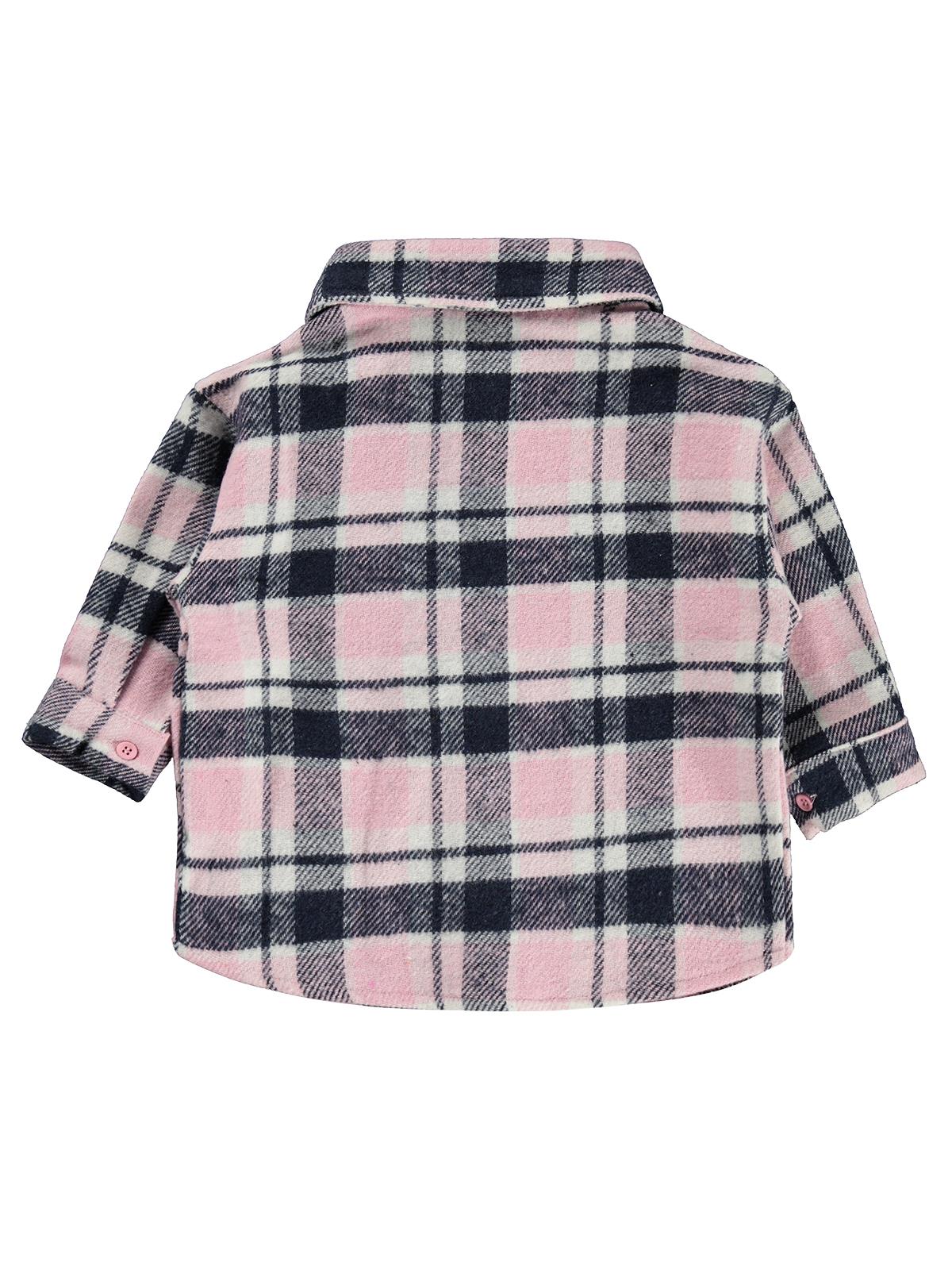 Civil Baby Tavşan Nakışlı Oduncu 6-18 Ay Gömlek - Ekru