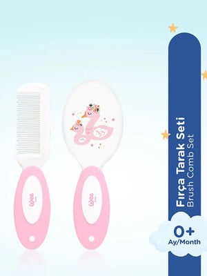 Wee Baby Fırça Tarak Seti - Pembe