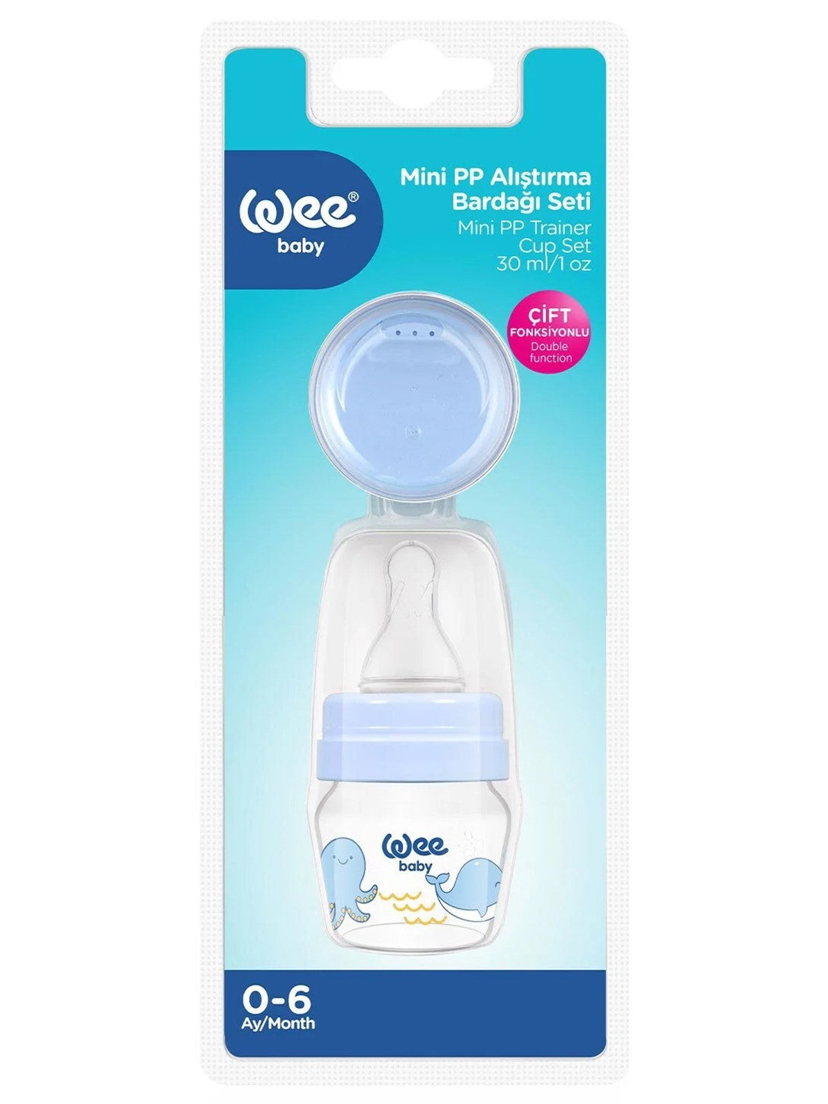Wee Baby 30 ml Mini Bardak Set - Mavi