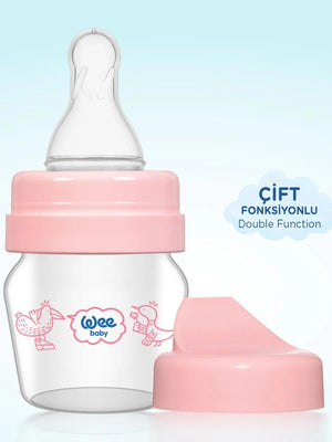 Wee Baby Mını Cam Alıstırma Bardagı Setı 30 Ml. - Pembe