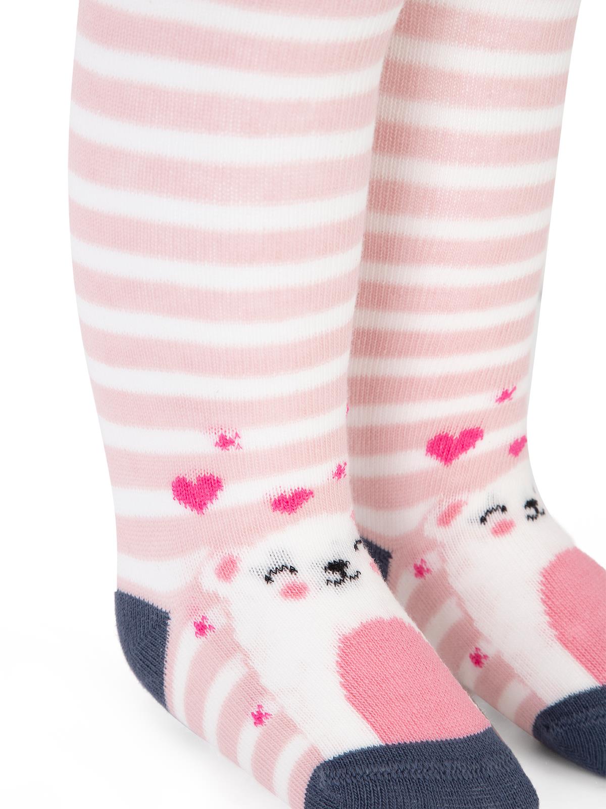 Civil Baby Love Bear 6-18 Ay Bebek Kız Külotlu Çorap - Pembe