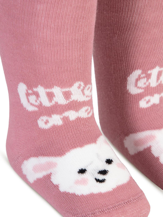 3133 Civil Baby Little One  6- Bebek Kız Külotlu Çorap - Pembe