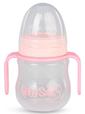 Baby Soft Genıs Agız Kulplu Bıberon 150 ml - Pudra