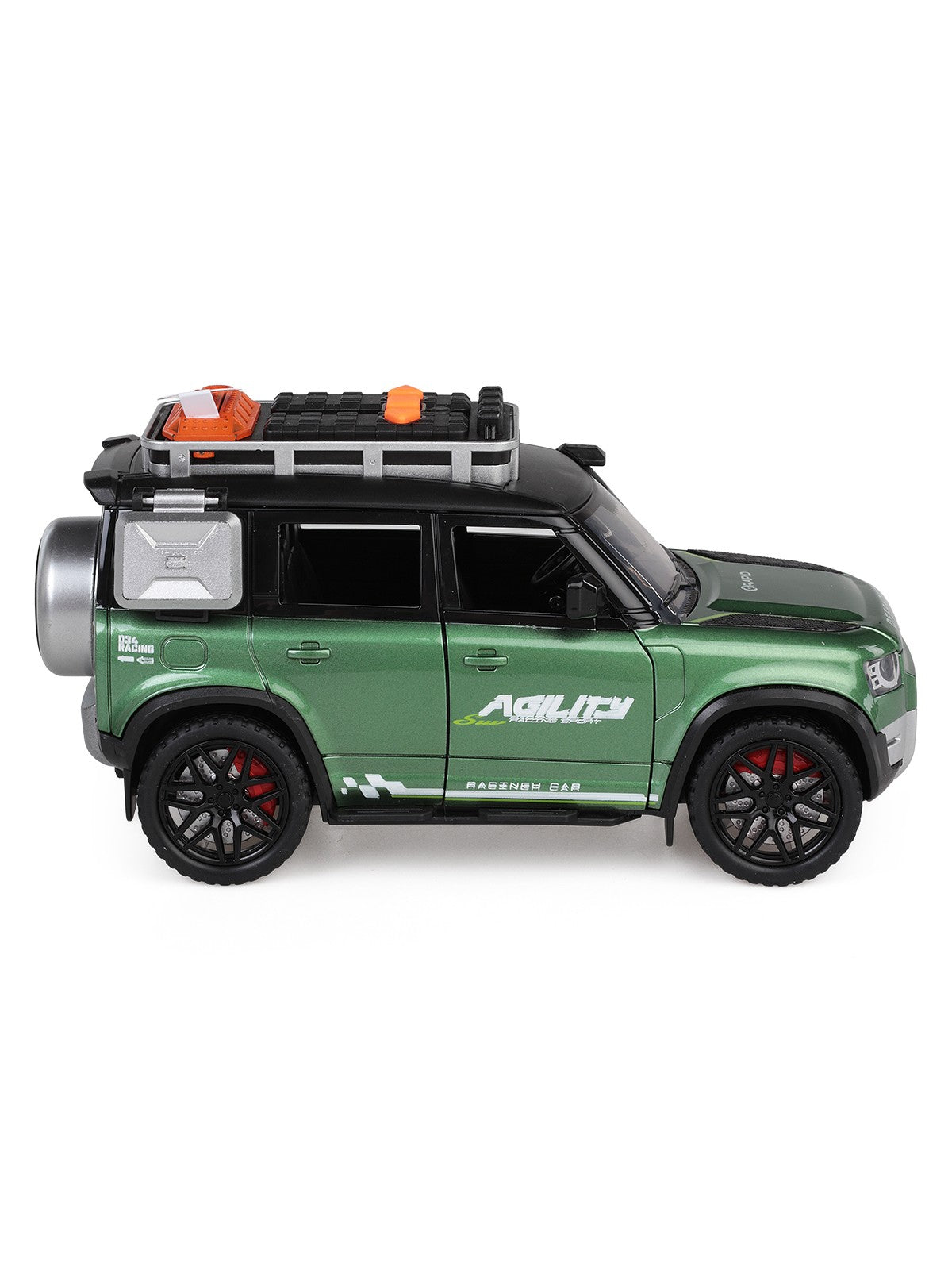 Vardem Kutulu Sürtmeli Işıklı Müzikli Off-Road Lüks Araba - Yeşil