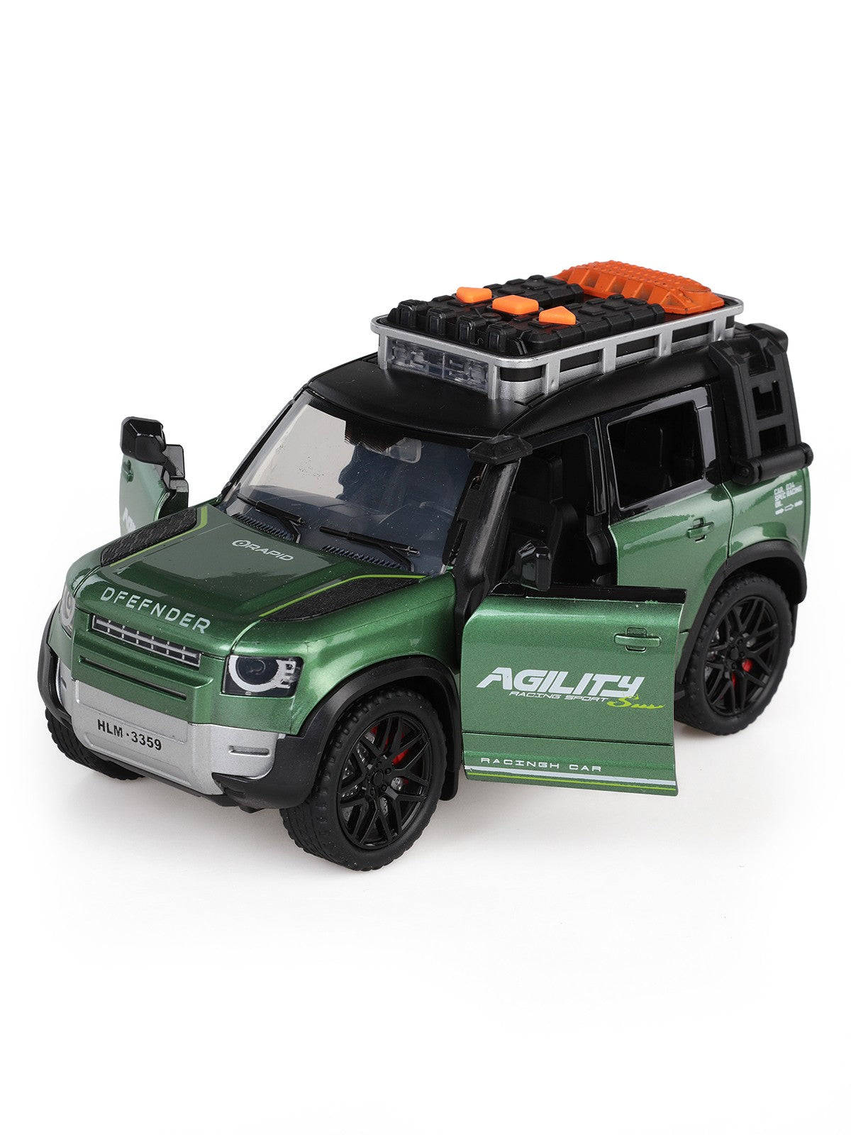 Vardem Kutulu Sürtmeli Işıklı Müzikli Off-Road Lüks Araba - Yeşil
