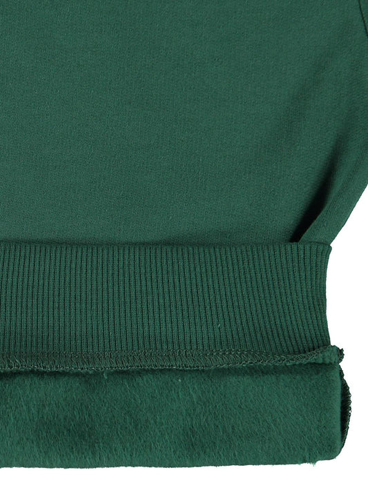Civil Boys Şapkalı Teddy Baskılı 2-5 Yaş Sweatshirt - Yeşil