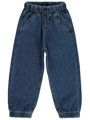 Civil Girls Jogger 2-5 Yaş Pantolon Kot - Mavi