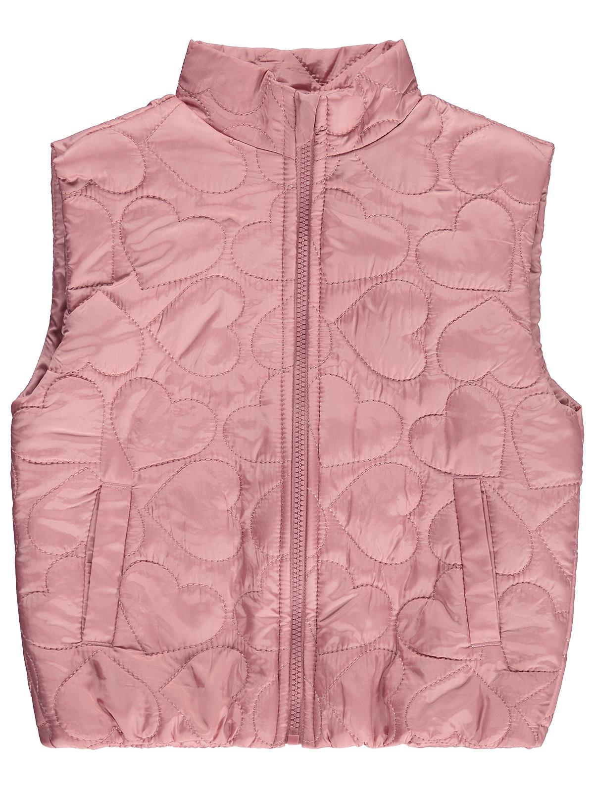 Civil Girls Kalpli Kapitone 6-9 Yaş Yelek - Pembe