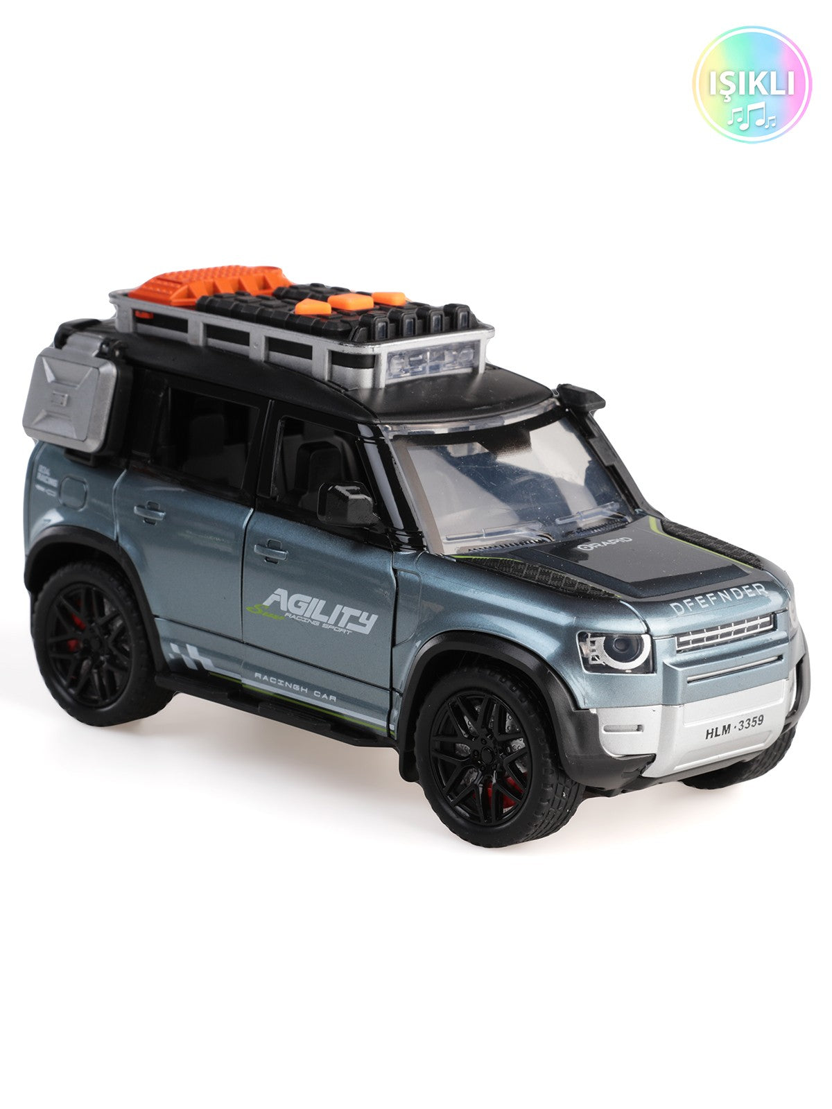 Vardem Sürtmeli Işıklı Ve Müzikli Kapıları Açılan Jeep - Gri