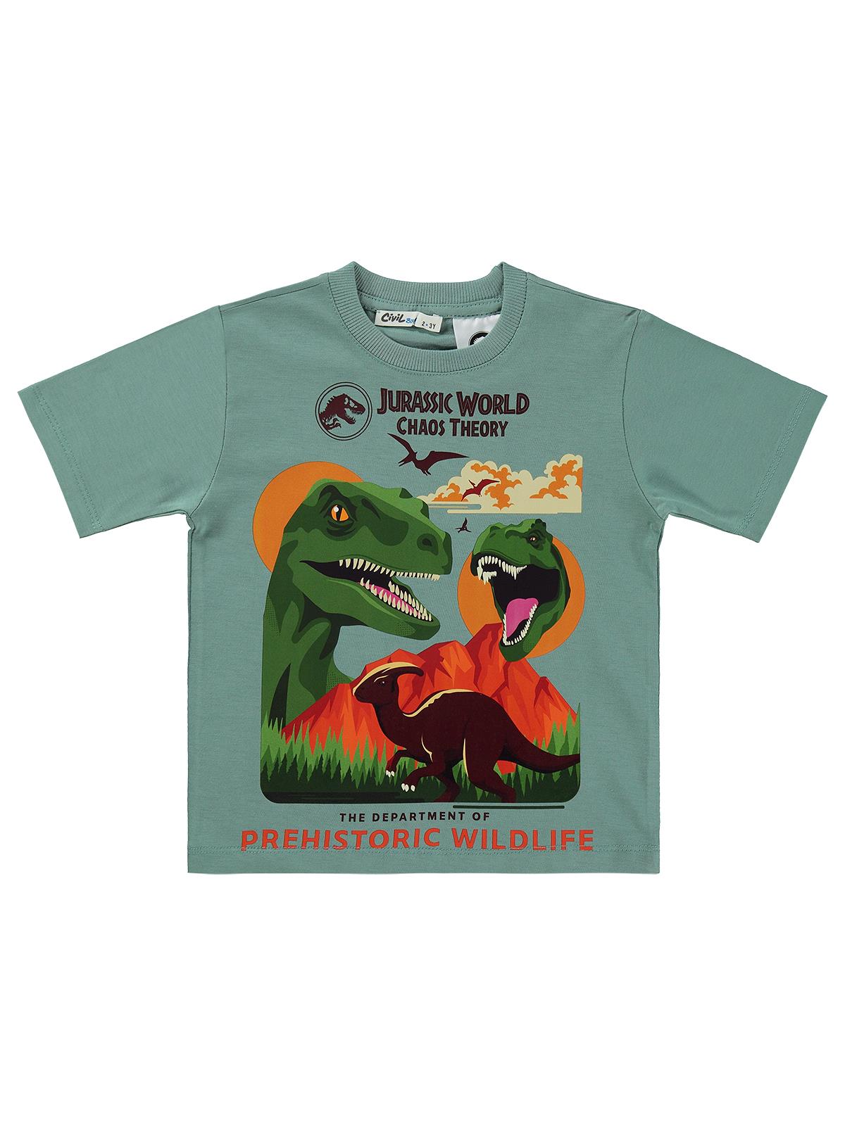 Jurassic World 2-9 Yaş Erkek Tişört - Yeşil