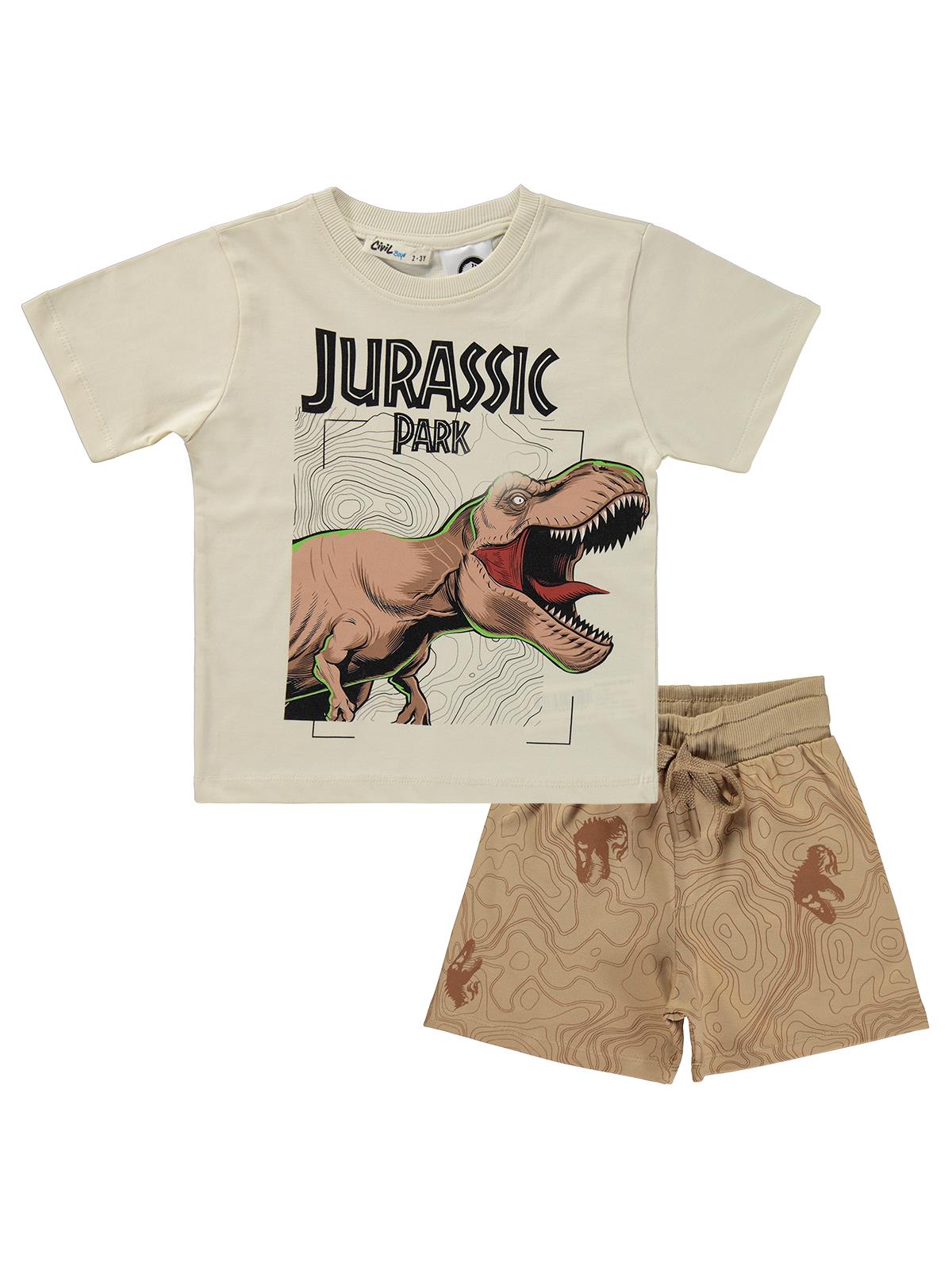 Jurassic World 2-9 Yaş 2 Li Takım - Ekru-Kahve Köpüğü